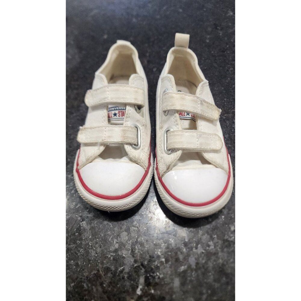 Infant Size 9 Converse Sneakers in White